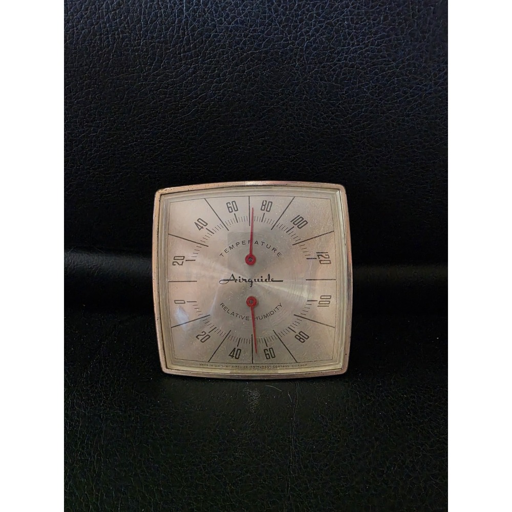 Vintage Airguide Temperature and Relative Humidity Weather Station‎ Desk Counter